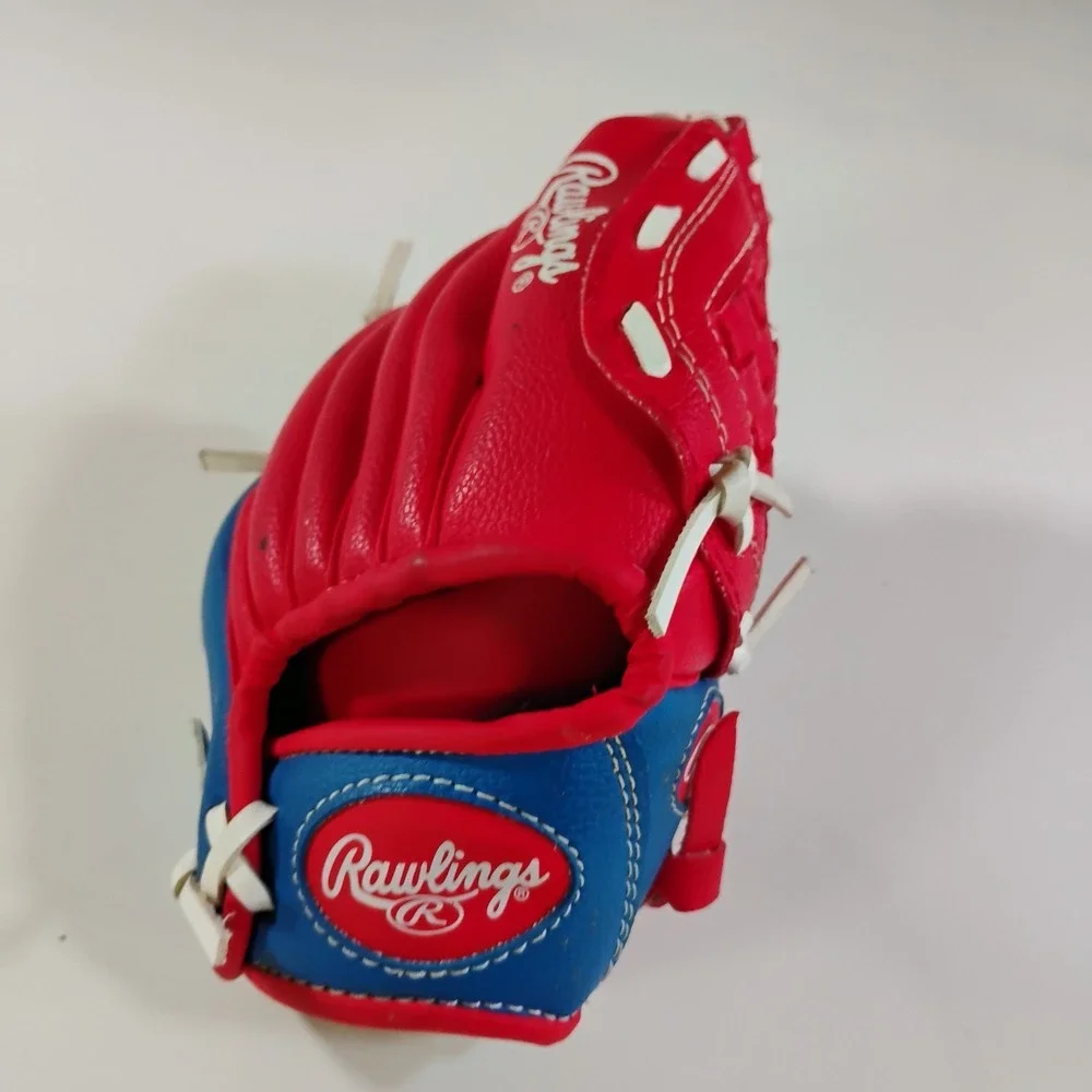 Rawlings Player Series Youth Red Blue Model: PL91SR Baseball Glove